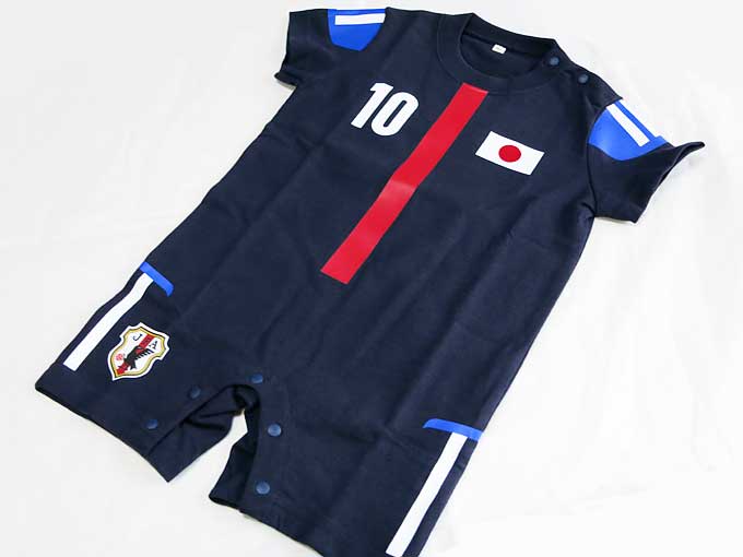 ベビー幼児用のサッカー日本代表ユニフォーム